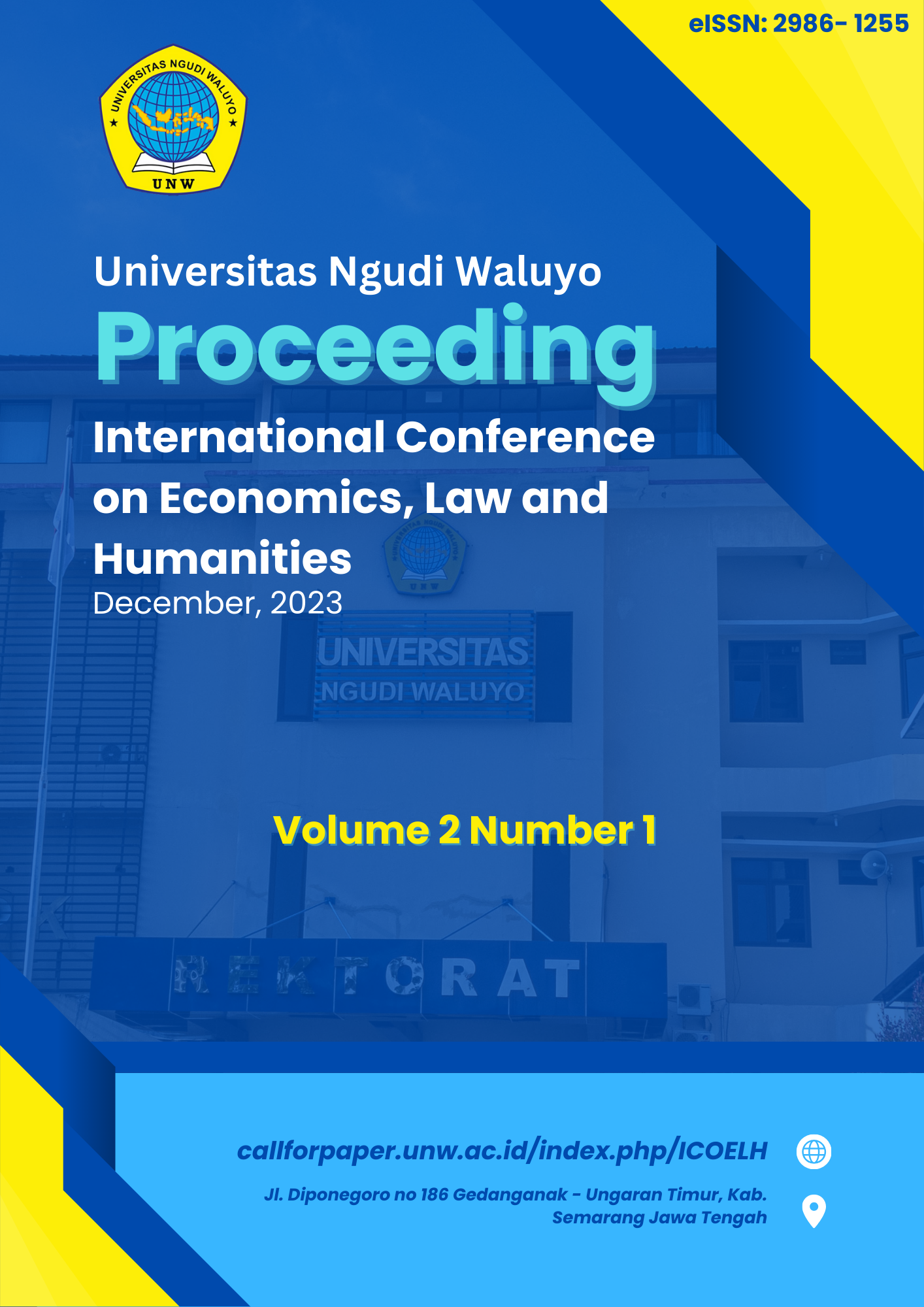 					View Vol. 2 No. 1 (2023): The Virtual International Conference on Economics, Law and Humanities
				